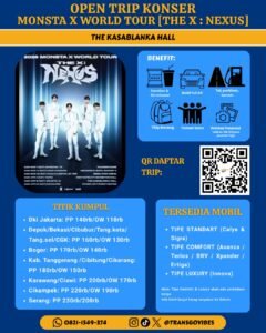 Open Trip Konser MONSTA X WORLD TOUR